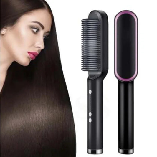 Hair straightener comb Negative ion anti-ironing hair straightener brush Electric hair straightener comb styling tool